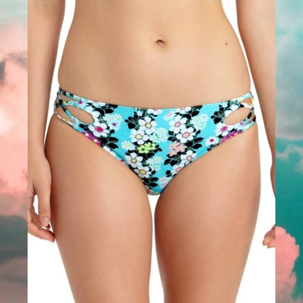 CALIFORNIA WAVES Strappy Hipster Bikini NWT/NEW XL
